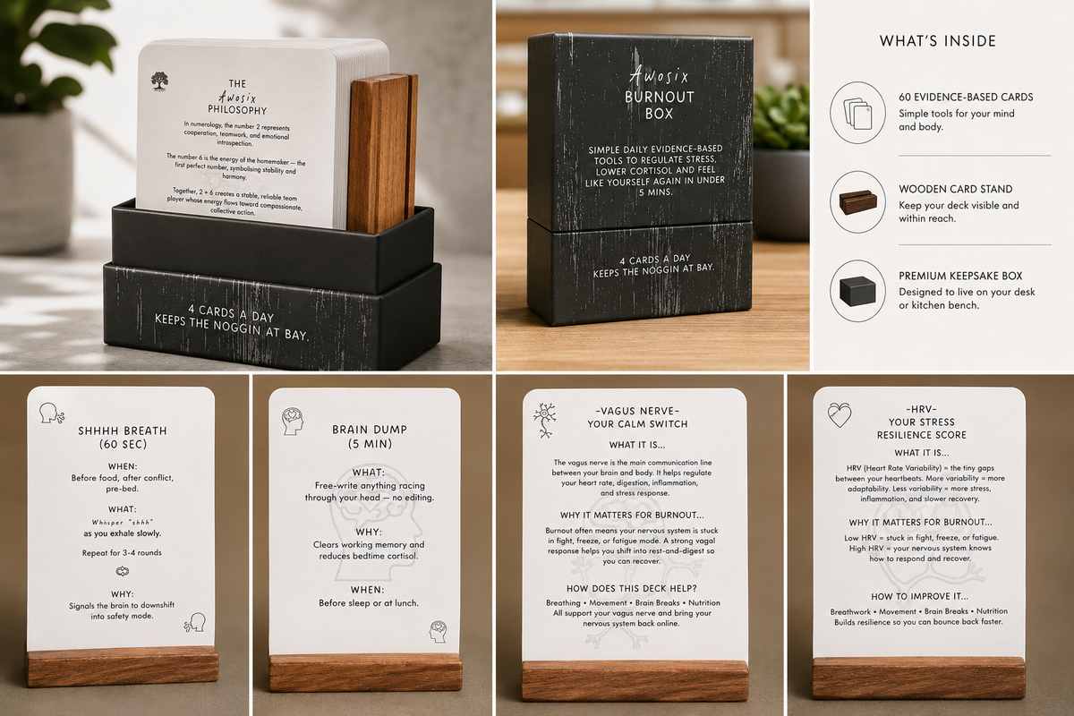 Burnout Box - 4 Cards a day keeps the noggin at bay